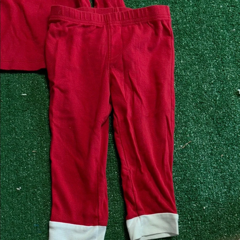 Red kids Santa Pajama Set